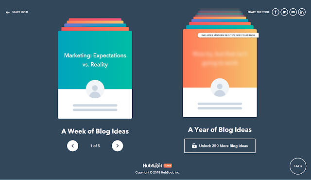 Hubspot Blog topic generator
