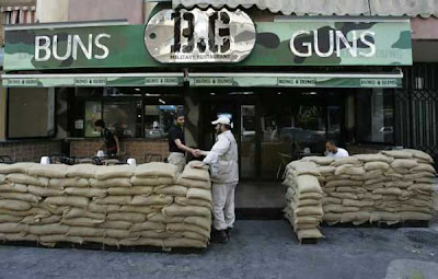 Military-Themed 'Buns and Guns' Restaurant (Lebanon)