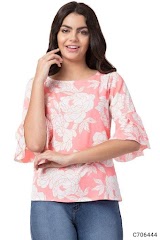 women's tops, crepe tops, rayon tops