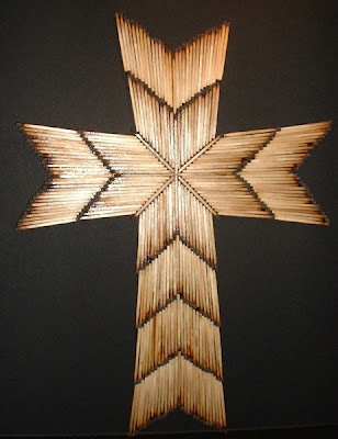 She Who Seeks: Christian Crafts: Burnt Matchstick Cross