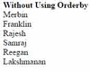 AngularJS Orderby Filter
