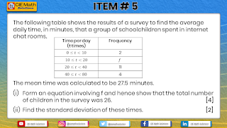 mean, median, mode, standard deviation, variance, quartiles, interquartile range, central location, measures of spread, measures of variability, variation, coded formula, formulas, statistics, 9709, probability and statistics 1, maths, Cambridge maths, cie, past paper items, Statistics 1 exam preparation