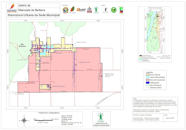 MAPA 02 - MUNICÍPIO DE BELTERRA - MACROZONA URBANA DA SEDE MUNICIPAL