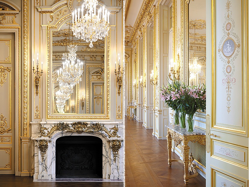 Decorated in rooms are decorated in blue white and ecru 