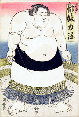 Ukiyo-e. Sumô.