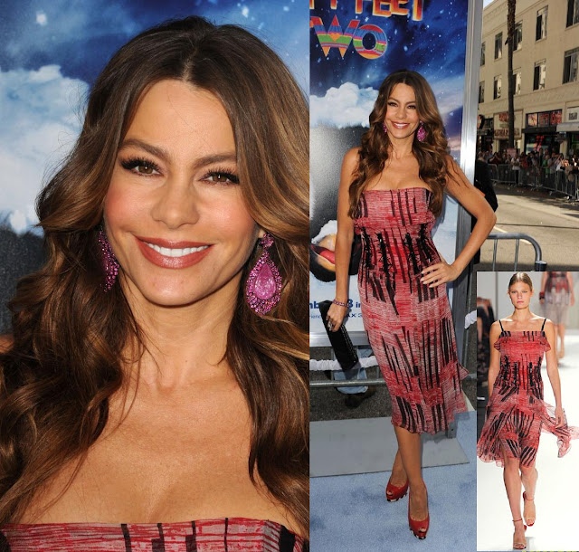 Sofia Vergara In Carolina Herrera'Happy Feet Two' Premiere