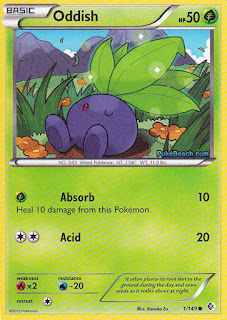 Oddish Boundaries Crossed Pokemon Card