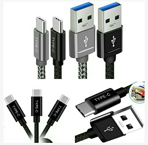 Alclap USB Cables: Type-C Cord - Data Cable with Reversible Connector - Phone Accessories