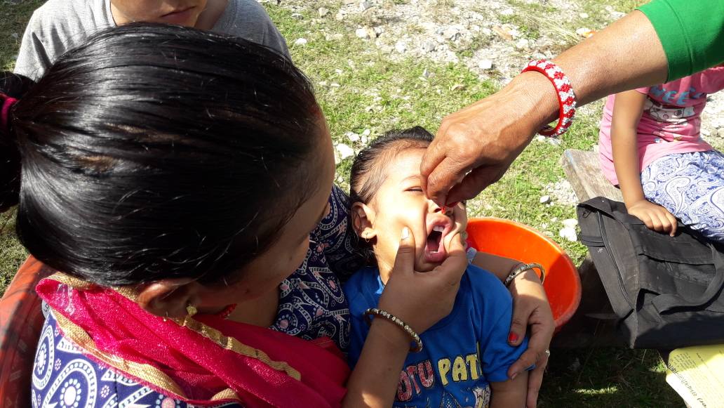 Vitamin A program in Nepal