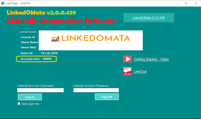 Download Now LinkedOMata - LinkedIn Automation Tool