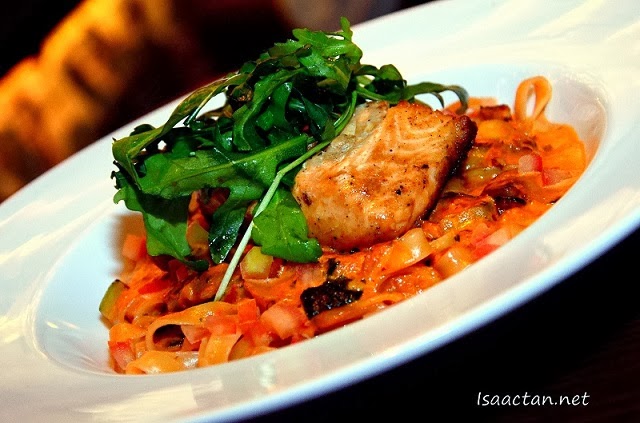 #3 Signature Grilled Salmon Pasta - RM45