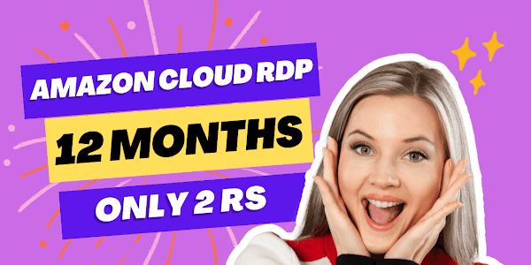 Create Amazon Cloud RDP 12 Months for FREE