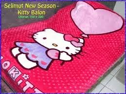  Grosir Selimut New Seasons Blanket hello kitty balon