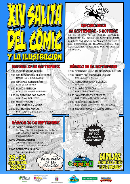 XIV Salita del Cómic y la Ilustración - Badajoz 29 y 30 de septiembre 2023