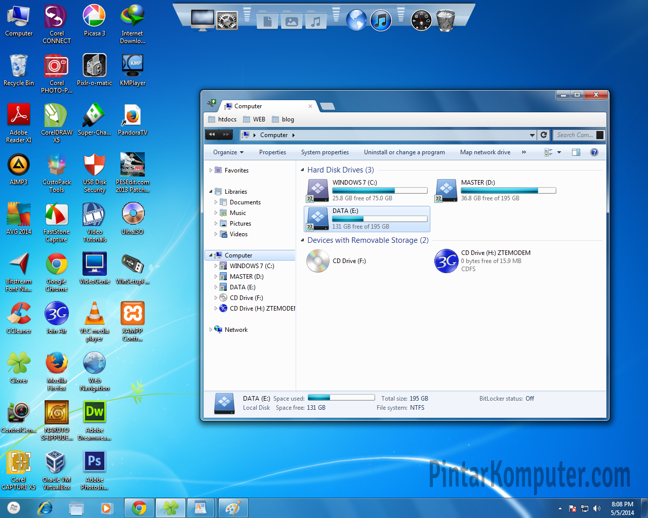 3 Cara Mudah Mengambil Screenshot di Windows 7 - Menggunakan Prt Scr