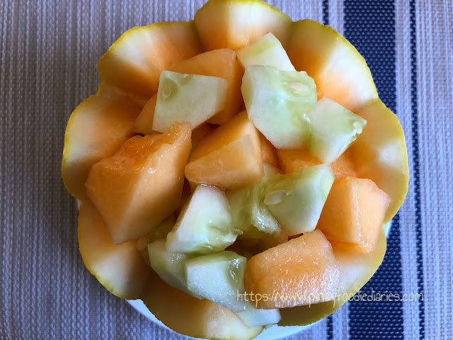 fruity melon (cantaloupe) cup