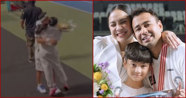 Lari Peluk Raffi Ahmad yang Menang Tanding Tenis, Nagita Slavina Menjerit: I Love You!