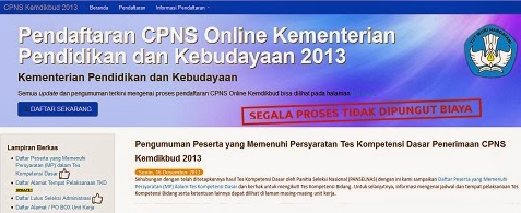 Pengumuman Hasil TKD CPNS Kemendikbud 16 Desember 2013