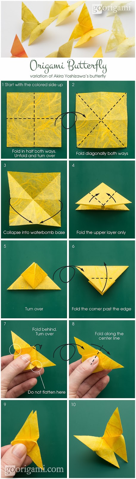  Cara Membuat Origami Kupu kupu  dari Kertas Lipat 