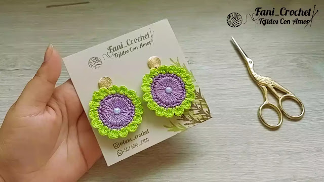 APRENDE SENCILLOS ACCESORIOS Teje Sarcillos de Flores Colorido a Crochet