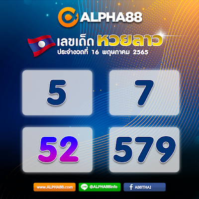   เลขเด็ดหวยลาวประจำงวดที่ 16 พฤษภาคม 2565