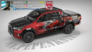 Mobil,Toyota Hilux,Mitsubishi strada Triton,ford ranger,Toyota hilux single kabin,DOBLE CABIN,black phanter,Cutting Sticker,Cutting Sticker Bekasi,cutting sticker Mobil,sticker mobil,jakarta,Bekasi,