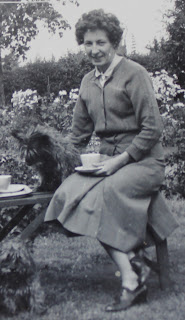 My Aunt with her Scottie Dog