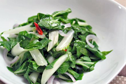 Stir-fried bok choy/pechay