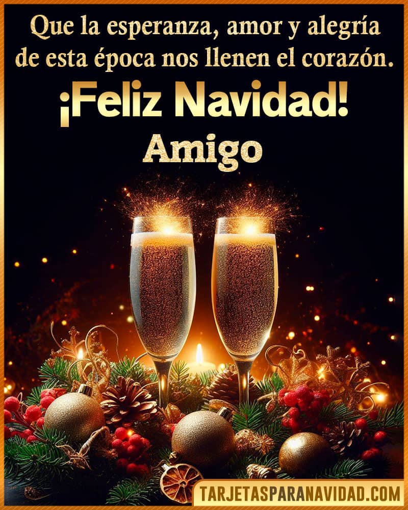 Feliz navidad para Amigo