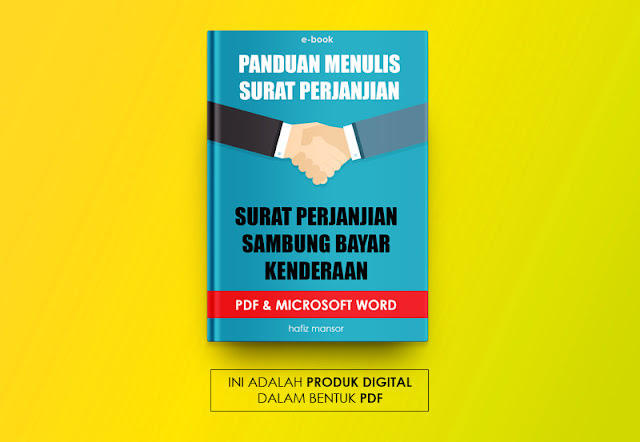 Contoh Surat Perjanjian Sambung Bayar Kereta Paling Lengkap