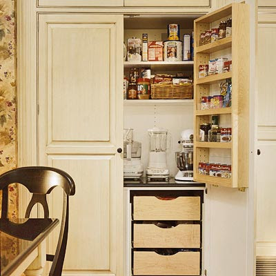 Kitchen Door Organizer on Door Protects Contents And Helps The Storage Space Blend In With The