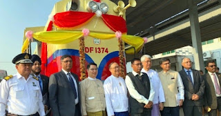 Indian Railways hands over 18 modern Indian locomotives to Myanma Railways