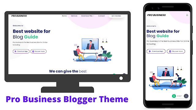 UI design blogger templates for business website