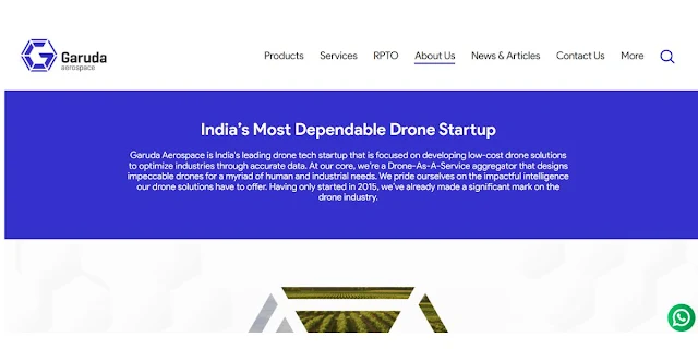 Garuda Aerospace Unveils 'Trishul' Surveillance Drone for Border Patrol - InvestNagar