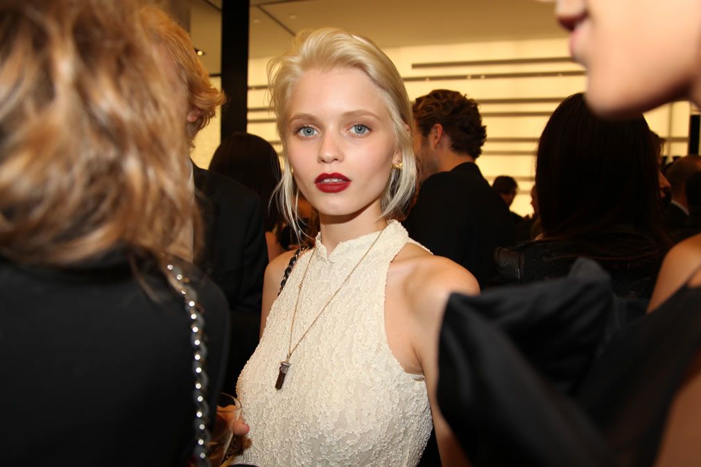 abbey lee goes blonde