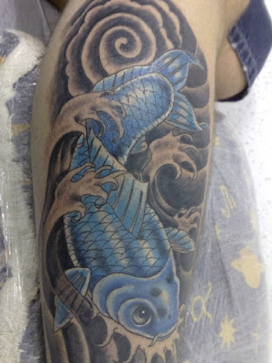 Tatoos Carpa azul