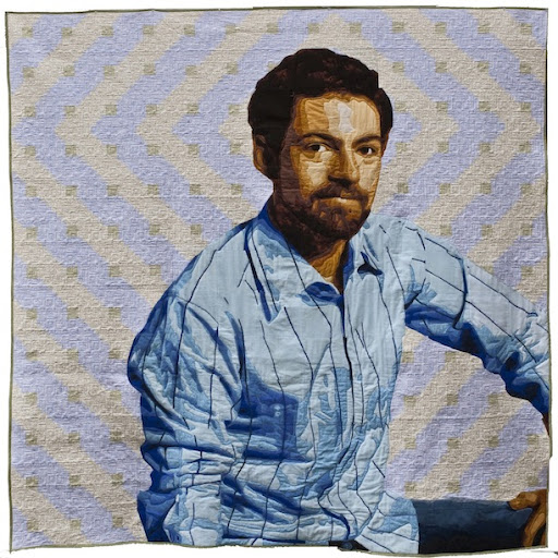 luke haynes quilt art bellevue art museum self portrait