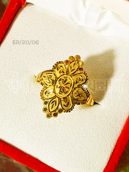 ৪ আনা লেডিস আংটি (New Ladies Gold Engagement Ring 4 Ana/ Grams) 18/21/22 Karat KDM Price in Bangladesh