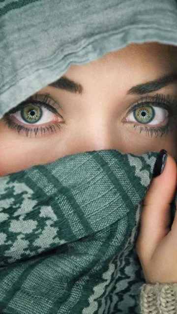 صورة عيون بنت، عيون خضراء صورة بروفايل الملف الشخصي