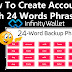 How To Create Account with 24 Words Phrases | Crypto Wallets Info
