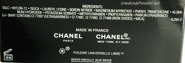 Chanel Poudre Universelle Libre sastojci