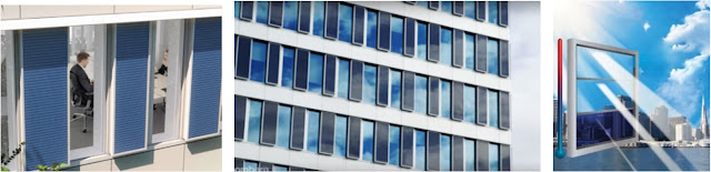 تظليل الواجهة الجنوبية بالألواح الشمسية والنوافذ المنظمة للحرارة والظل بالمبنى