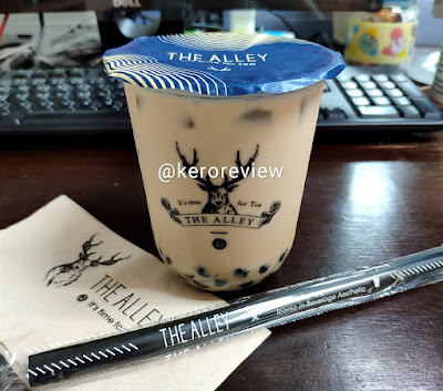 รีวิว ดิ แอลลี่ ชานมอัสสัมใส่ไข่มุกน้ำตาลทรายแดง (CR) Review Assam Black Milk Tea with Brown Sugar Deerioca, The Alley Brand.