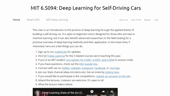 Deep Learning And Self Driving Cars