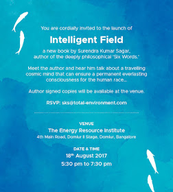 Intelligent Field a book by Surendra Kumar Sagar, launch at TERI, Bangalore, Art Scene India