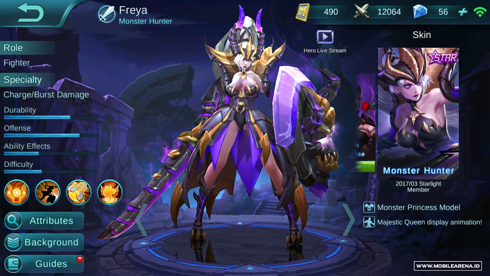 Freya Mobile Legend Mobile Arena Indonesia