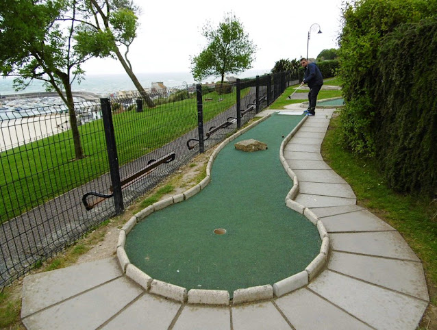 Mini Golf course at Lister Gardens in Lyme Regis, Dorset