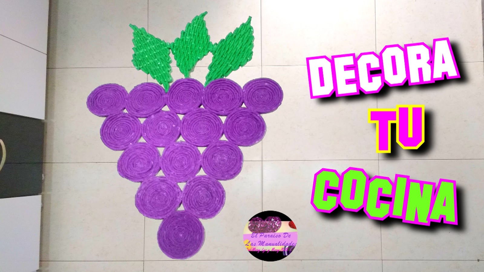 Haz tu propio tapete en forma de fruta para decorar tu cocina