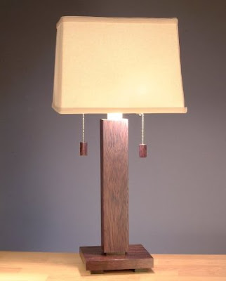Wenge table lamp