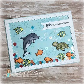 Sunny Studio Stamps: Oceans Of Joy Customer Card Share by Crystal Minkler
